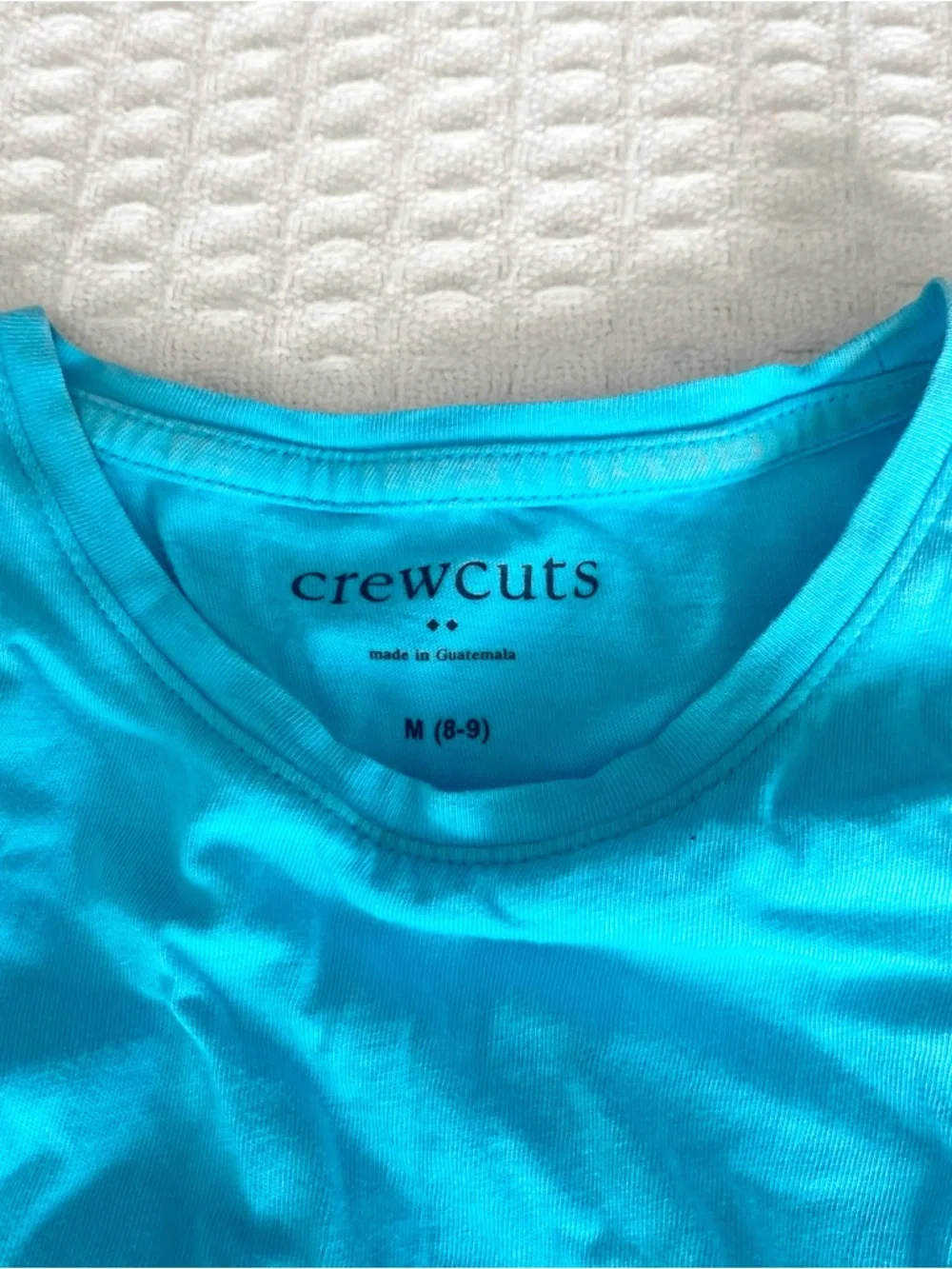 Girls size 10 Crewcuts blue dress and Carter’s coral shorts